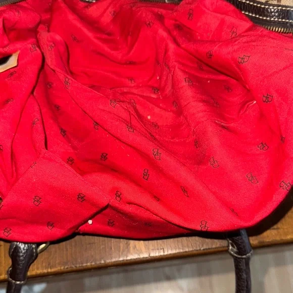 Dooney & Bourke Signature Brown and Tan Satchel - Picture 15 of 16